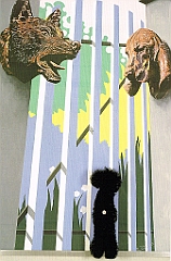 1989 - Gartentor - Acryl Besen auf Leinwand -143x100cm